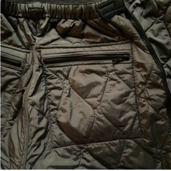 All Saints] Black Grey Quilted Padded Double sides Ski Snowboard Pants Joggers - Picture 10 of 16